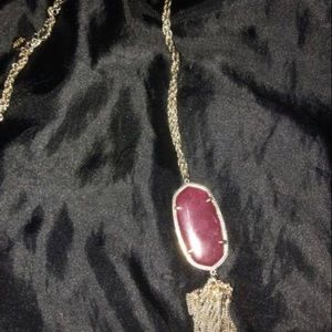 Kendra Scott Rayne maroon necklace
